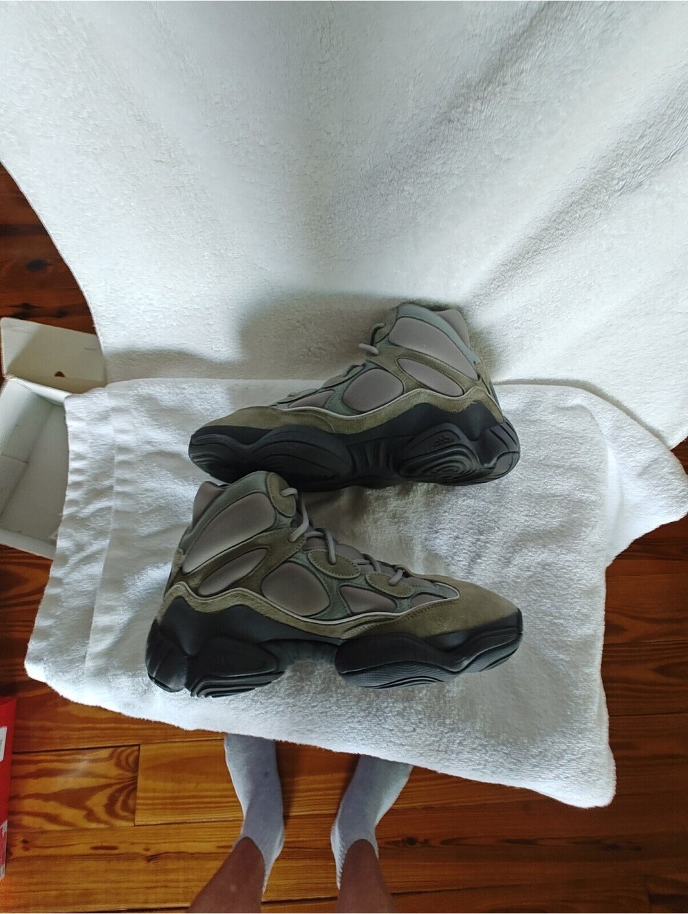 Adidas Yeezy 500 High Mist Slate Grey Retro Sneakers SZ 12 MENS OG GY0393